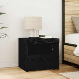 Bedside Cabinet 2 pcs Black Oak 50 x 40 x 45 cm Engineered Wood 862185