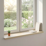Window Sills 2 pcs White 160 x 40 x 2 cm Solid Oak Wood 42049927