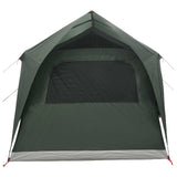 Tunnel Tent with Roof Army green 8-Person Polyester and Steel 42028660