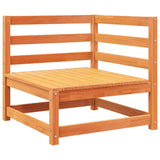 9 Piece Garden Sofa Set Wax Brown Solid Wood Pine 3299582