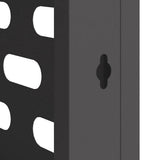 Air Conditioner Cover Black 100 x 50 x 70 cm Steel 865897