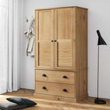 Wardrobe VIGO 90x55x170 cm Solid Wood Pine 353163