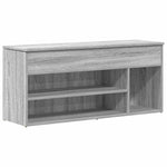 ZNTS Shoe Bench Grey Sonoma 102x30.5x45 cm Engineered Wood 859141