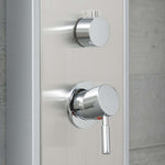 ZNTS SCHÜTTE Shower Panel with Single Lever Mixer TAHITI Stainless Steel 435038