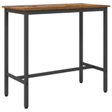 Table Old Wood 100 x 50 x 90.5 cm Engineered Wood and Steel 873736