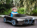 BMW i4 Licensed 12V Kids Electric Ride-On Car, with Remote Control, Portable Battery, Music, Horn, T3398P348391