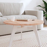 Table Top 70x2.5 cm Round Solid Wood Beech 355917