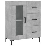 Highboard Concrete Grey 69.5x34x180 cm Engineered Wood 3199941