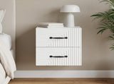 Wall-Mounted Bedside Cabinet White 34.5 x 33 x 40 cm 898635
