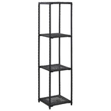 46974 Storage Shelf Black 30x30x120 cm Poly Rattan