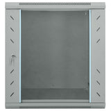 Network Cabinet with Storage Grey 60 x 60 x 65 cm Steel 42017640