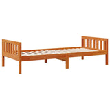 Children's Bed without Mattress Wax Brown 80x200 cm Solid Wood Pine 855026