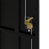 File Cabinet Black 90x40x200 cm Steel 339762