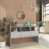 Sideboard Concrete Grey 105x30x70 cm Engineered Wood 808381