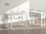 80 cm Drop Leaf Writing Work Desk - White T3398P344184