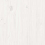 ZNTS Highboard White 67x40x108.5 cm Solid Wood Pine 820173