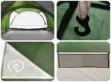 Tunnel Tent Green 370 x 275 x 210 cm Polyester and Steel 42028677