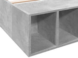 Bed Frame with Storage with Shelf Concrete Grey 80 x 200 cm 3429562