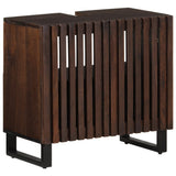 Bathroom Sink Cabinet 62x34x58 cm Brown Solid Wood Mango 377531