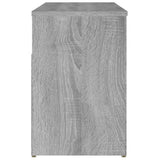 816054 Shoe Bench Grey Sonoma 80x30x45 cm Engineered Wood