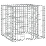 Garden Bench with Gabion Basket Impregnated Wood Pine 3196244