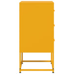 ZNTS Bedside Cabinets 2 pcs Mustard Yellow 36x39x78 cm Steel 846585