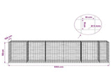 Gabion with 5 mm Wire and 10x10 cm Mesh 550x100x150 cm 3465341