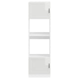 Oven Cabinets 2 pcs Porto Gloss White Engineered Wood 3315053