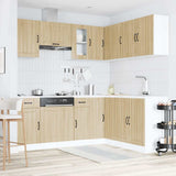11 Piece Kitchen Cabinet Set Lucca Sonoma Oak Engineered Wood 3314954