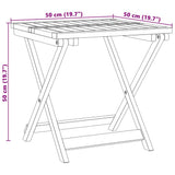 Folding Garden Table 50x50x50 cm Solid Wood Acacia 364893