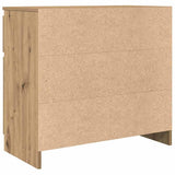 Sideboard with Drawer Artisan Oak 71x35x65 cm Engineered Wood 861606