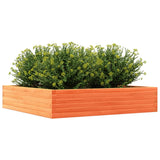 Garden Planter Wax Brown 110x110x23 cm Solid Wood Pine 847215