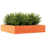 Garden Planter Wax Brown 110x110x23 cm Solid Wood Pine 847215