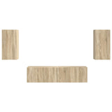 TV Cabinet Set 4 pcs Sonoma Oak Engineered Wood 3409152
