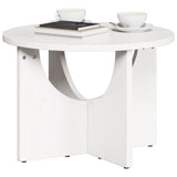 Coffee Table White 50 x 50 x 35 cm Solid pine wood 873530