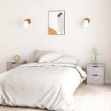 326732 Bedside Cabinets 2 pcs Concrete Grey 40x40x50 cm Engineered Wood