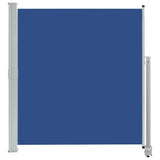 Patio Retractable Side Awning 140 x 300 cm Blue 48347