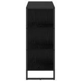 Side Cabinet Black Oak 96.5 x 30 x 75 cm Engineered Wood 886612