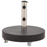 48564 Parasol Base Granite 30 kg Round Black