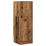 Apothecary Cabinet Old Wood 40x41x118 cm Engineered Wood 855203