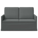 2 Seater Sofa Dark Grey 130 x 81 x 82 cm Fabric 42041041