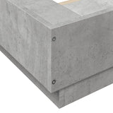 Bed Frame without Mattress Concrete Grey 135x190 cm Double 3281227