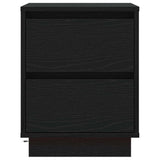 Bedside Cabinet Black Oak 39 x 34.5 x 50 cm Engineered wood 869612