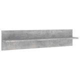5 Piece TV Wall Units with LED Concrete Grey Engineered Wood 3216685