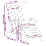 Garden Chair 2 pcs White 83 x 74 x 92 cm Polyethylene 3335842