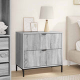 Bedside Table Grey sonoma 63.5 x 36 x 61 cm Engineered wood 883470