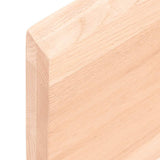 Wall Shelf 120x60x cm Untreated Solid Wood Oak 363578