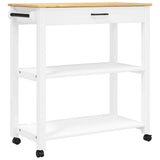 Kitchen Trolley MONZA 84x40x88.5 cm Solid Wood Pine 376105