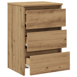 Bedside Cabinet Artisan Oak 40x35x62.5 cm Engineered Wood 856524