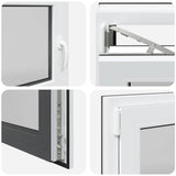 Basement Window "RISOR" 110x50 cm Tilt&Turn DIN Left Anthracite 4108413